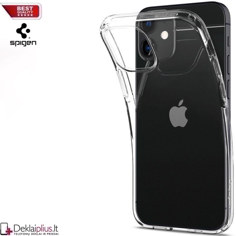 Spigen Liquid Crystal dėklas - permatomas (Apple Iphone 12 Mini) Spigen Liquid Crystal dėklas - permatomas (Apple Iphone 12 Mini)
